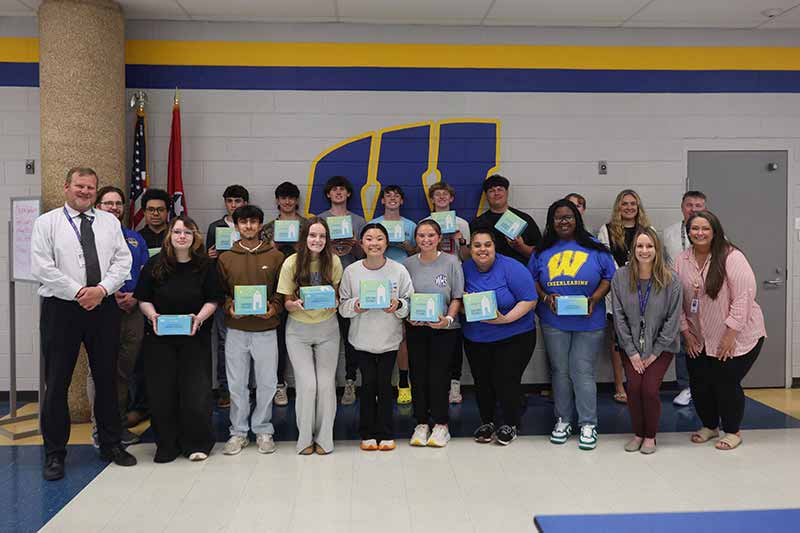 Group of students celebrating TVA EnergyRight's School Uplift awards