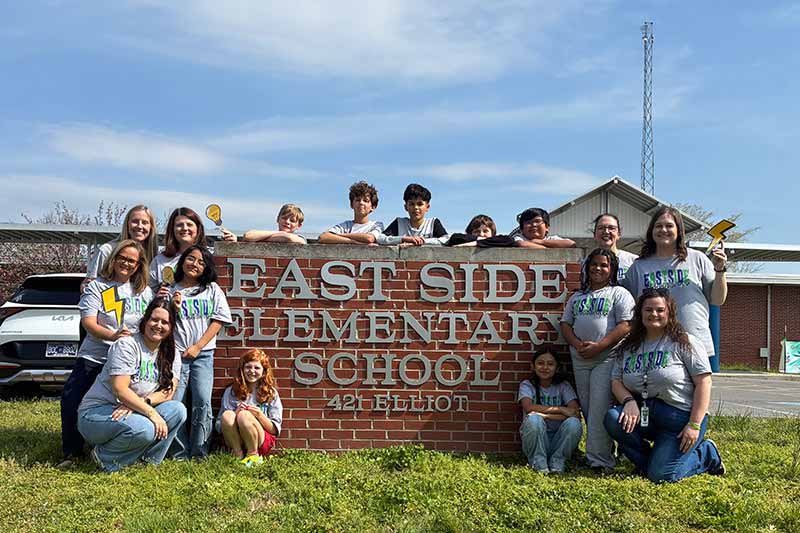 Group of students celebrating TVA EnergyRight's School Uplift awards