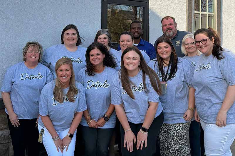 Group celebrating TVA EnergyRight's School Uplift awards