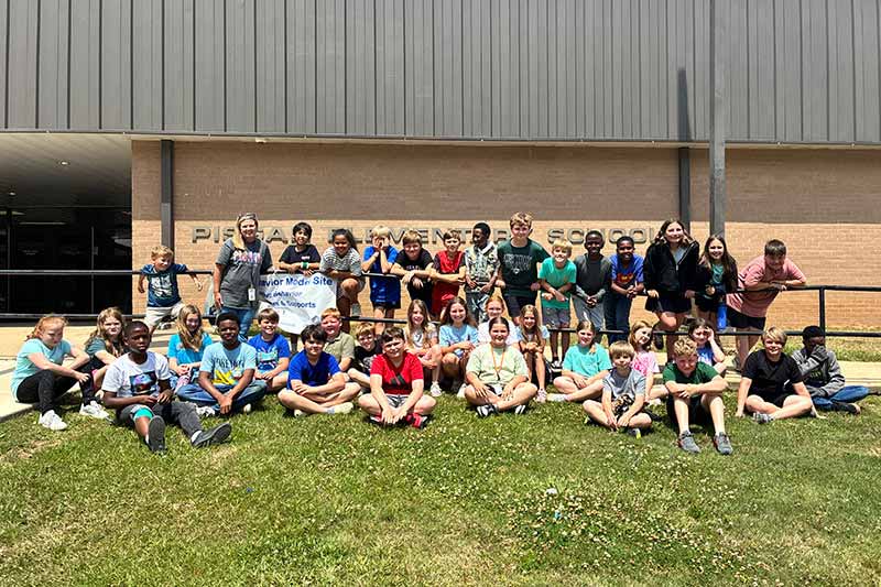Students outside school