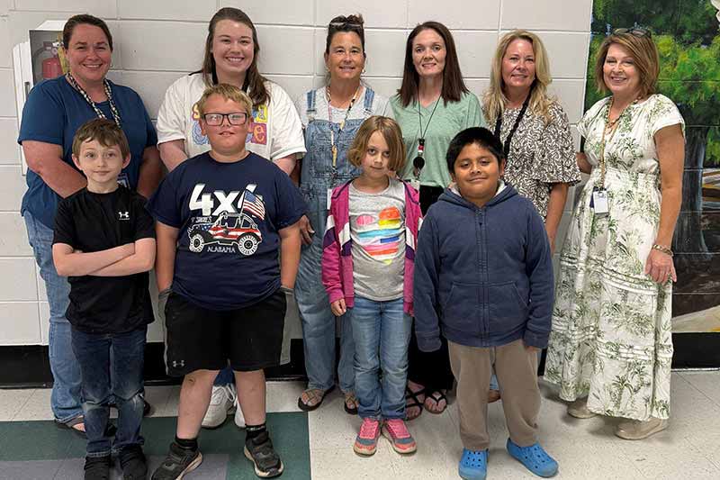 Students with teachers