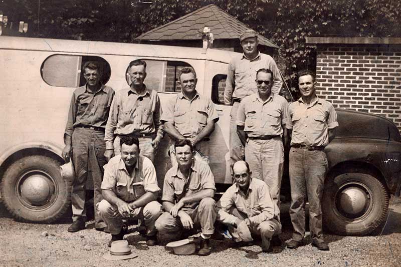 TVA line crew in Cleveland, Tenn. in 1951.