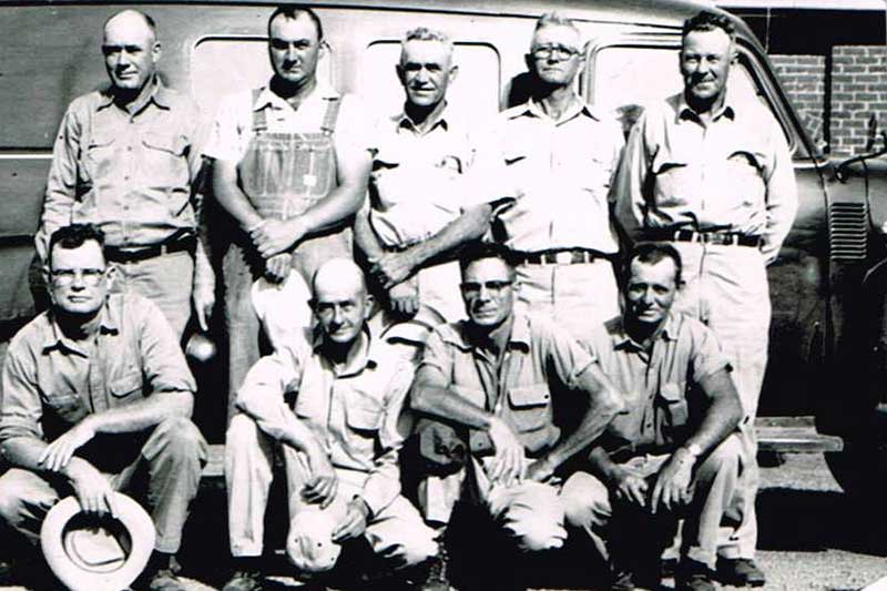 TVA line crew in Cleveland, Tenn. in 1957