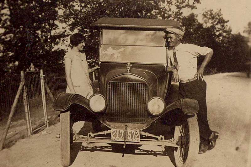 Ranzie and his wife, Mildred, in 1927