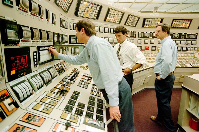 On the Unit 1 side of the Watts Bar main control room