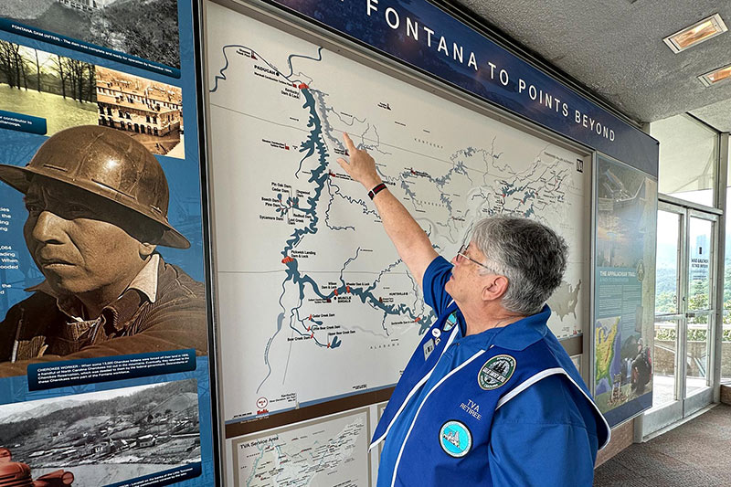 BVI volunteer at Fontana Dam