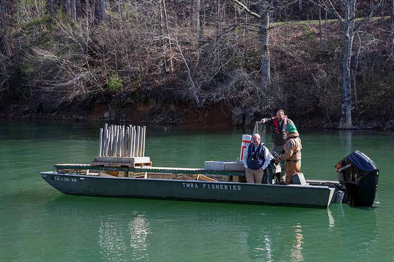 Two men in a boat