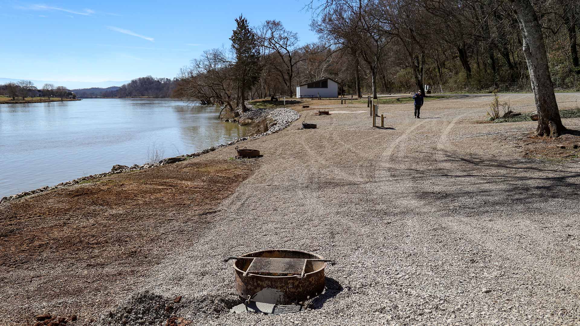 Campsites at Douglas Dam Tailwater Campground