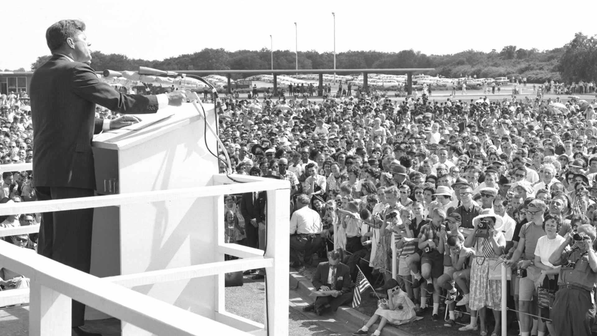 President John F. Kennedy speaks at TVA's 30th anniversary