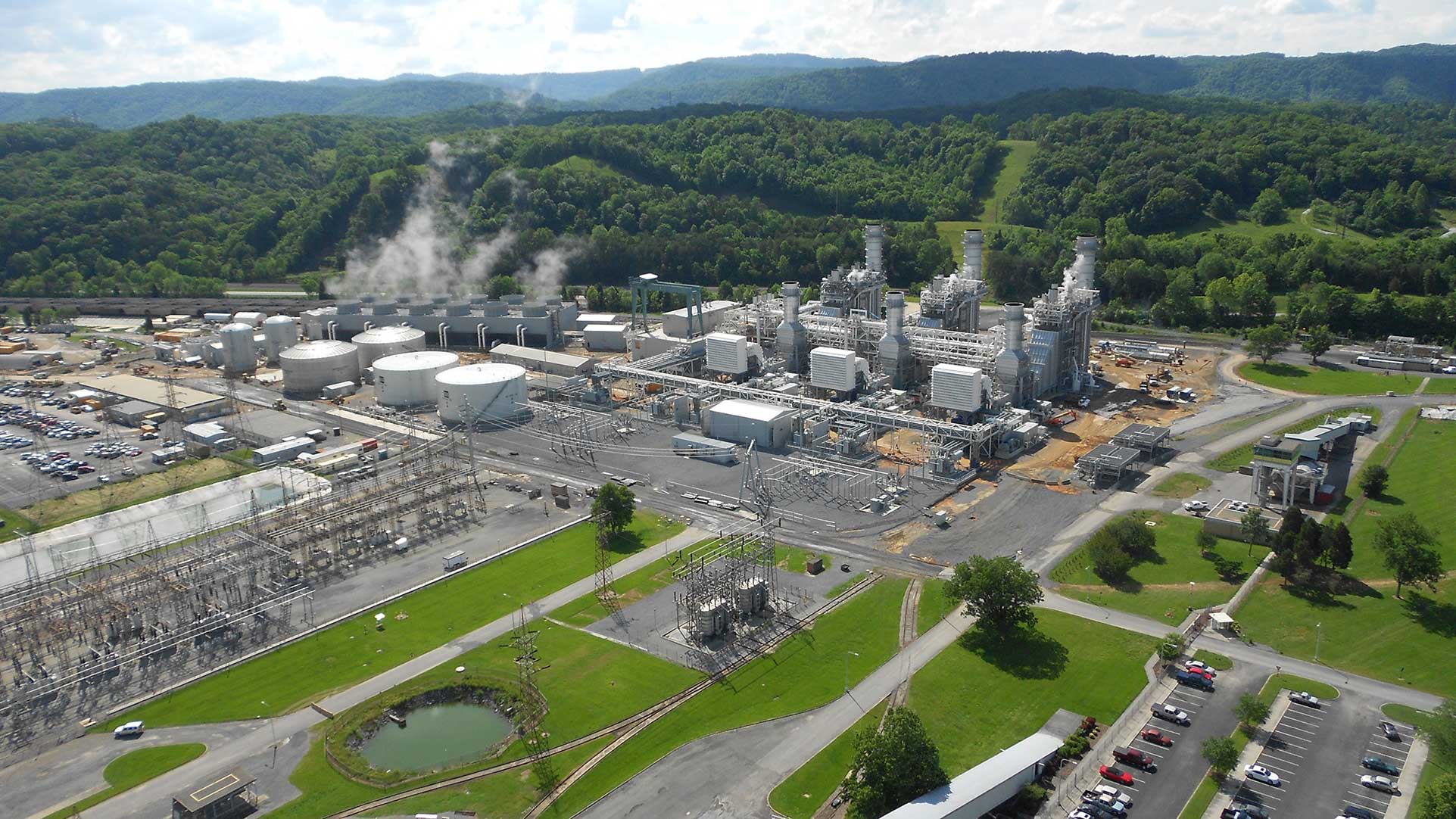 John Sevier Combined Cycle Plant on the Holston River in Rogersville, Tennessee