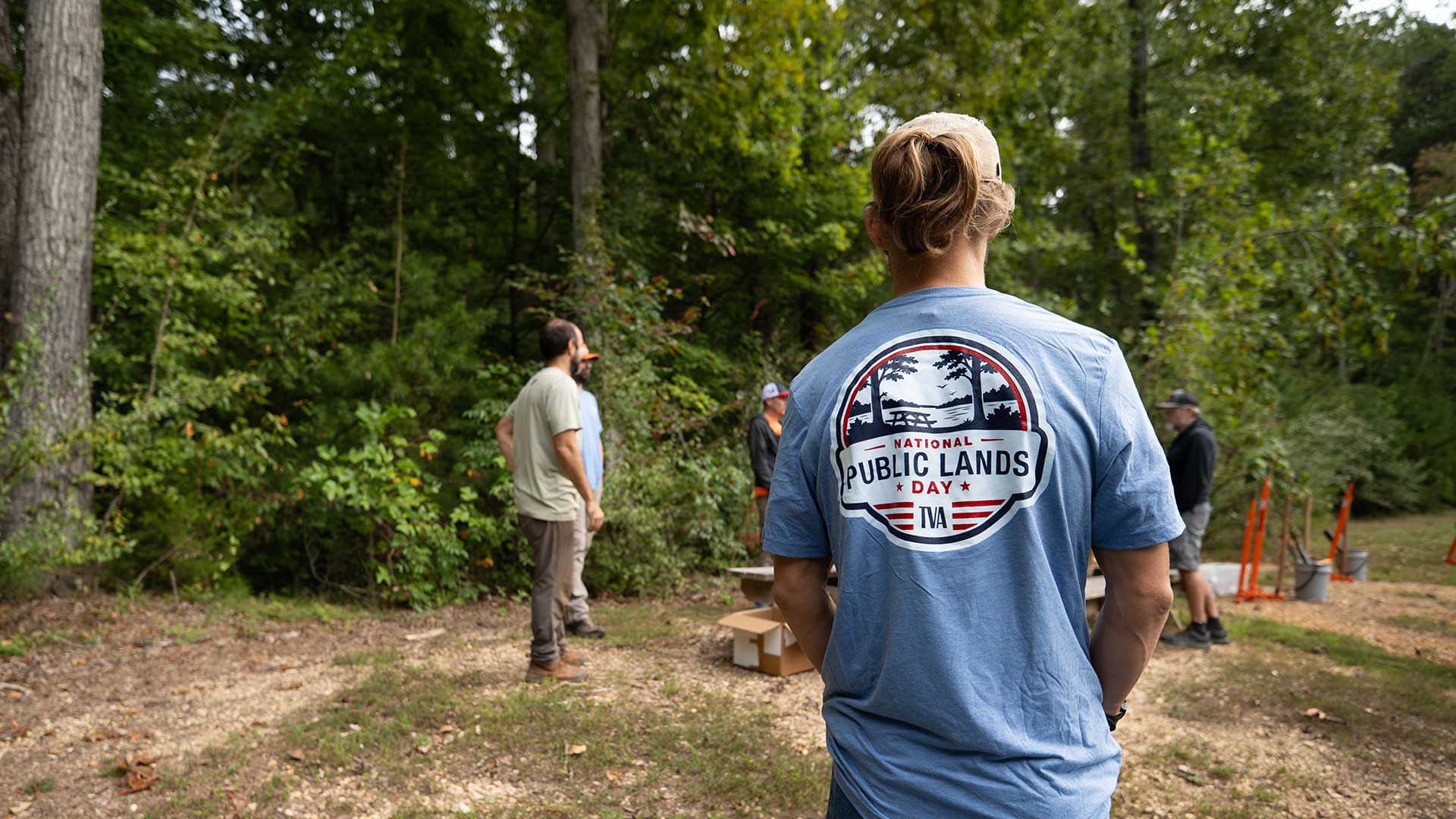 Volunteer in National Public Lands Day T-shirt.