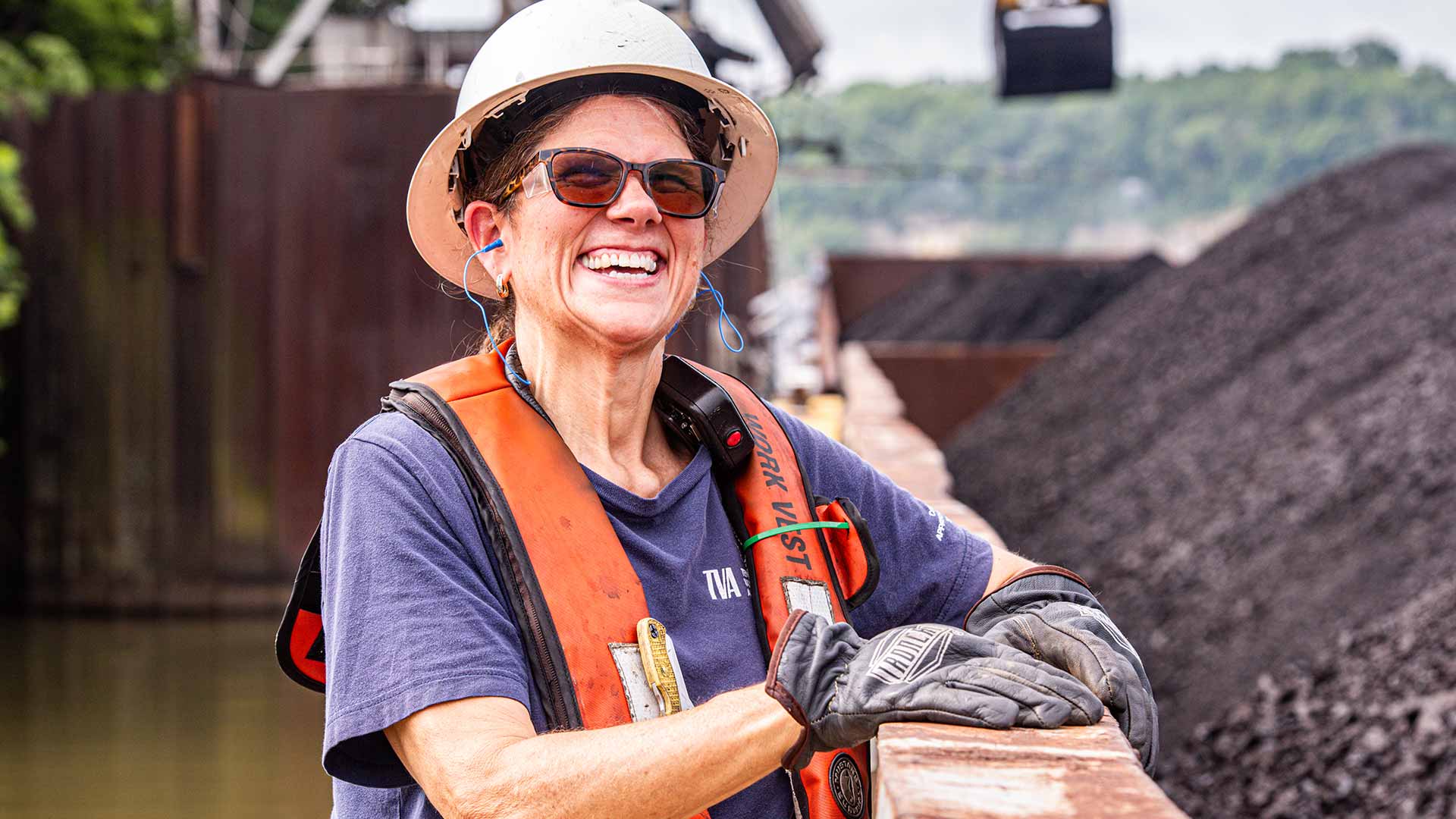 Kristy Collins, a 30-year TVA employee, at Gallatin Fossil Plant
