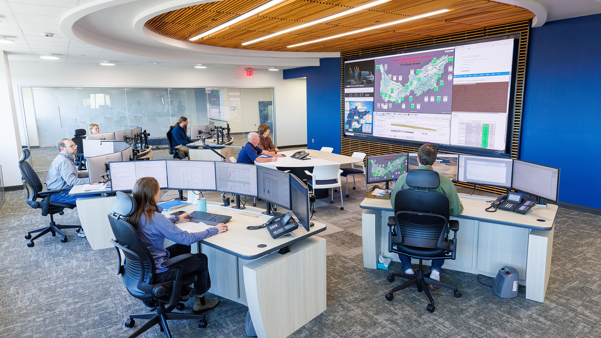 Inside TVA's River Forecast Center in Knoxville.