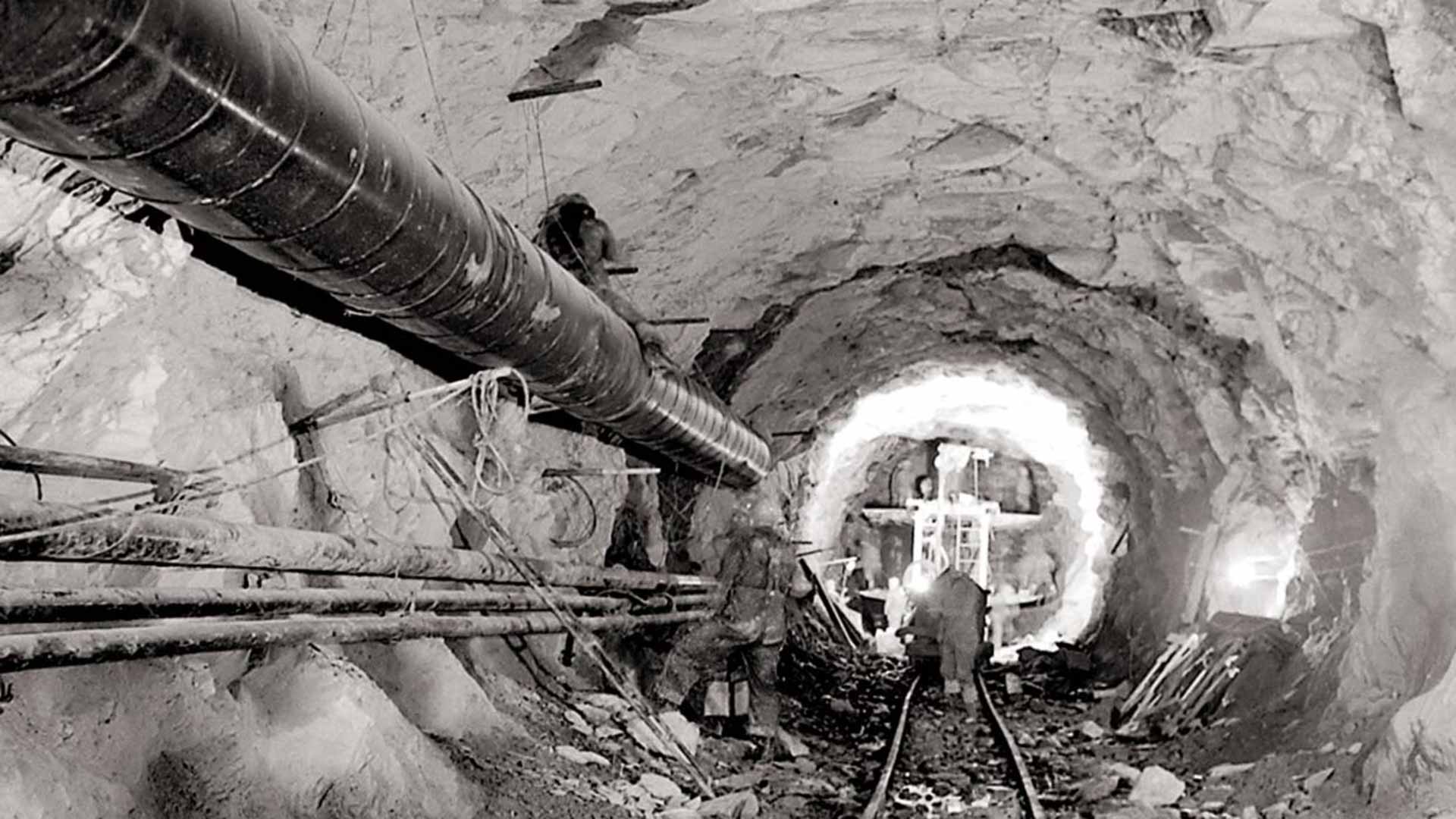 Tunnel inside the mountain