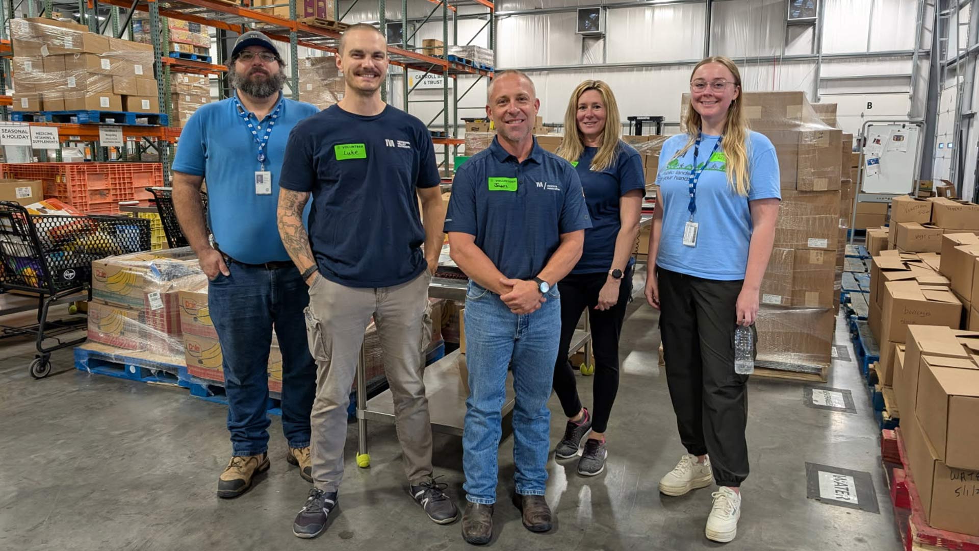 TVA 92nd anniversary Week of Service volunteers at food bank