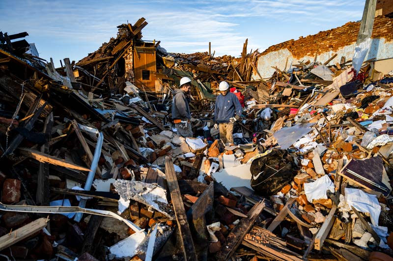 Tornado damage