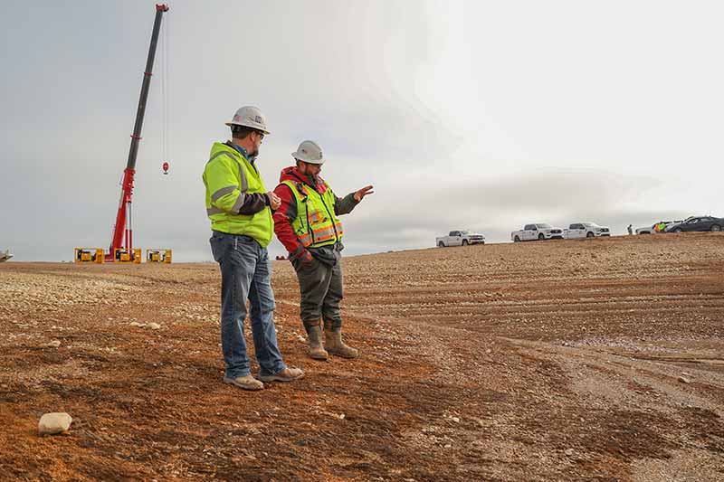 Discussing debris removal