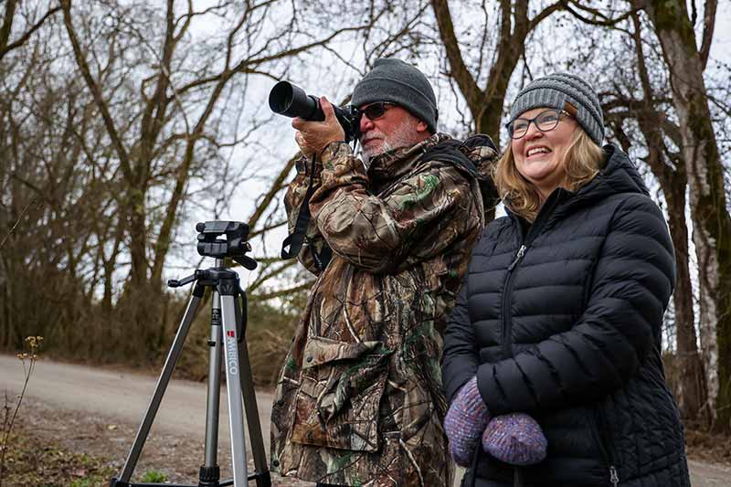 Tim and Margaret Bagwell at Hiwassee Wildlife Refuge