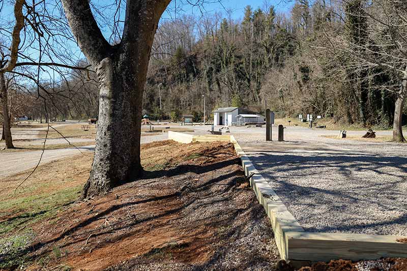Campsites along the French Broad River