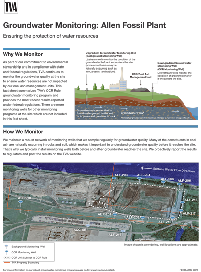 Allen Fossil Plant Groundwater Fact Sheet 2026