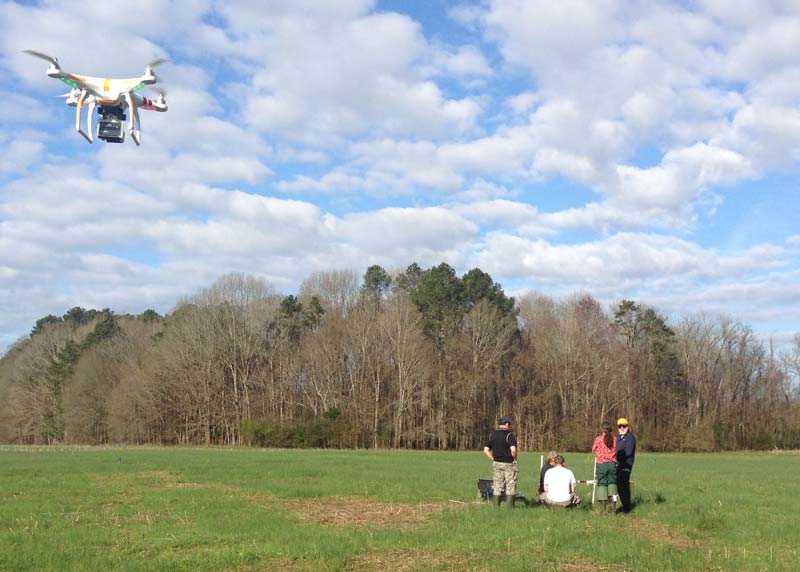 Archaeology with drone