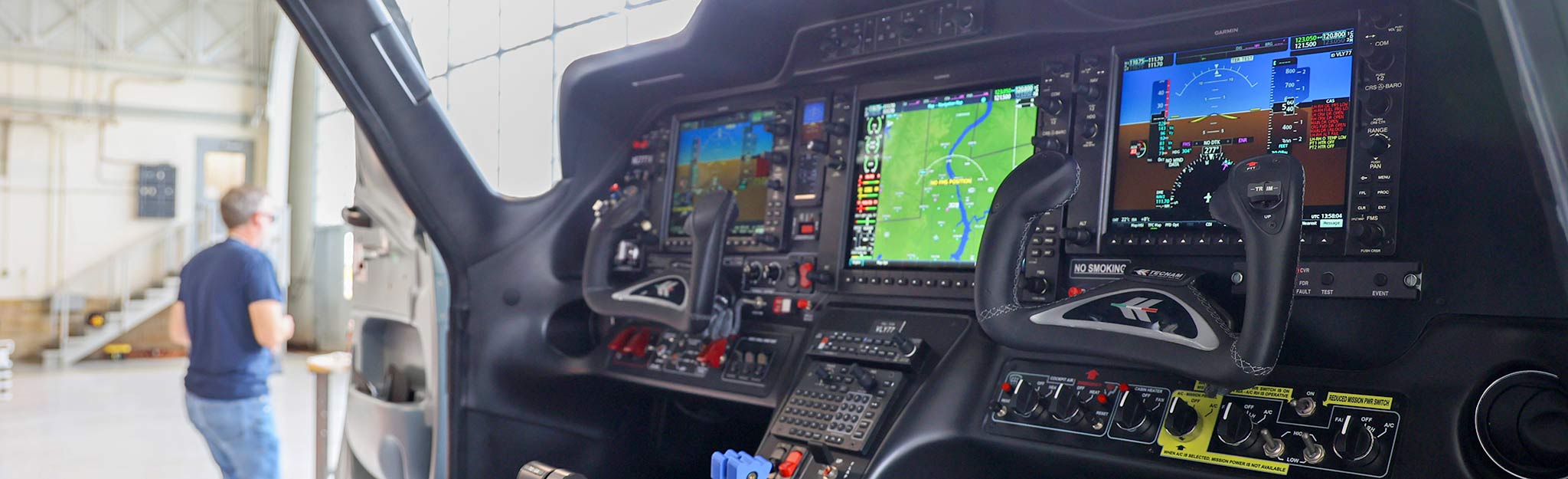 Aviation-HERO View of instrumentation in TVA plane