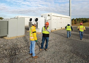 TVA employees are at the battery storage location in Vonore, TN.
