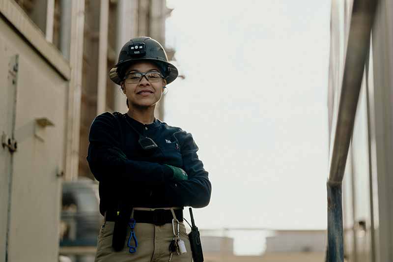 Cassidy Chandler, operations technician at TVA's Southaven Combined Cycle plant in Mississippi.