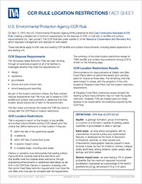 CCR Rule Location Restrictions Fact Sheet
