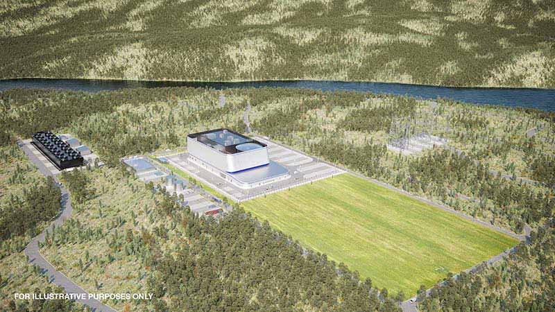 Artist rendering of the Clinch River Nuclear Site