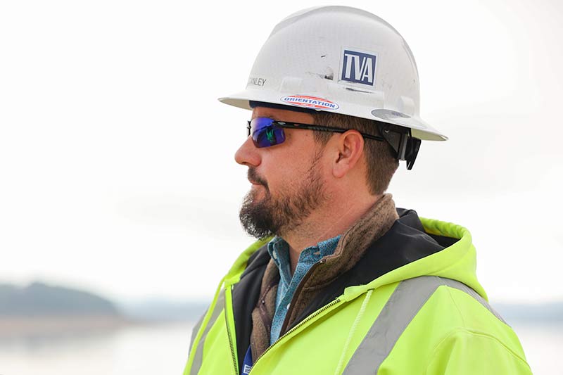 TVA civil construction project and field support manager Clint Stanley