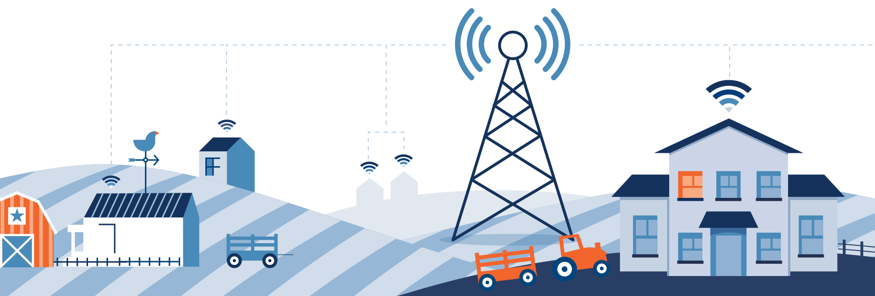 Connected Communities Farm Illustration