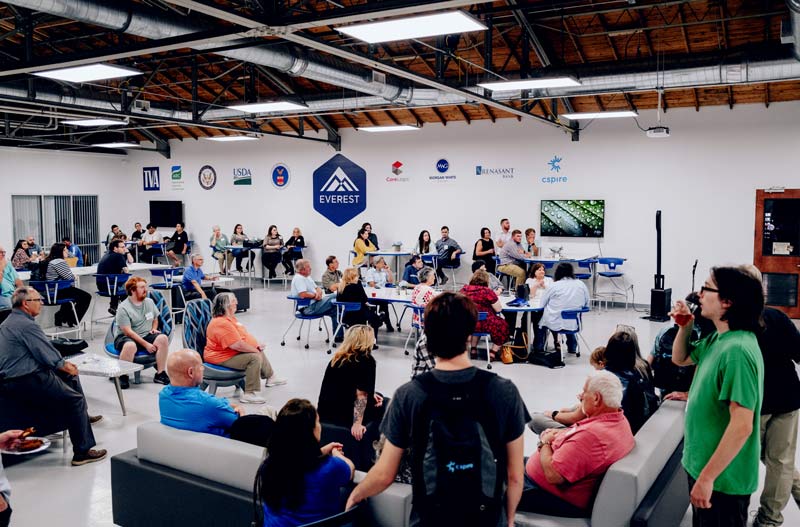 Students in base camp coding academy