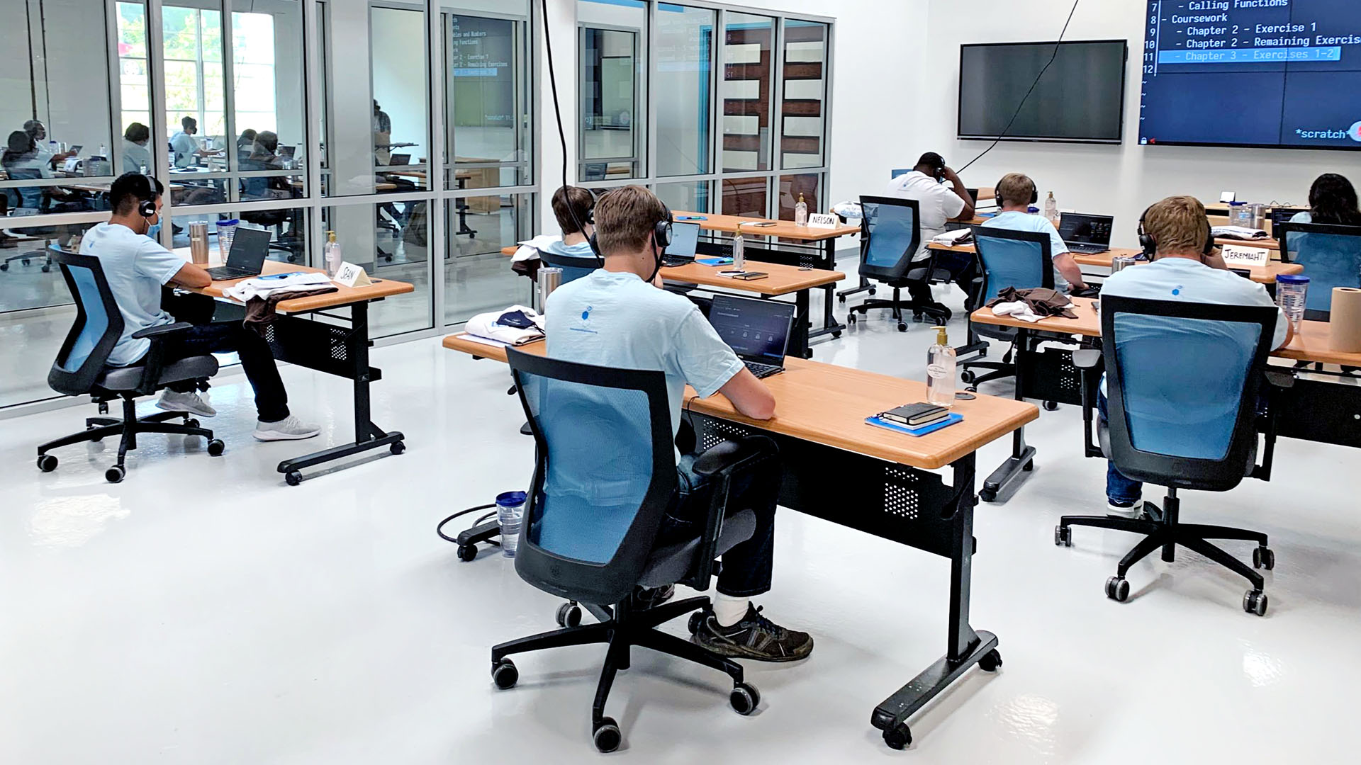 people using computers
