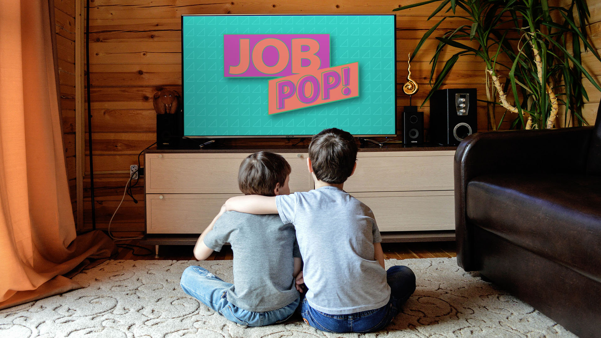 kids watching TV