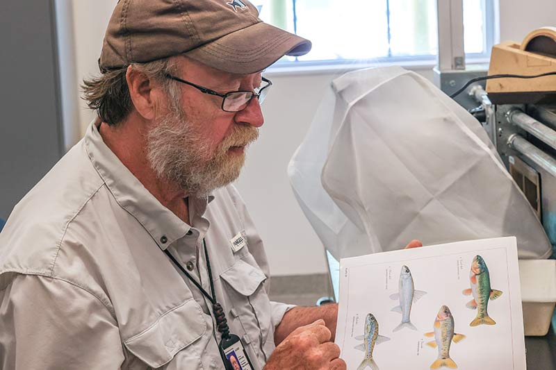 Dave Matthews refers to fish guide