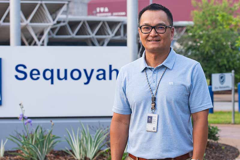 Duke Dang, engineer at Sequoyah Nuclear Plant near Chattanooga, Tennessee