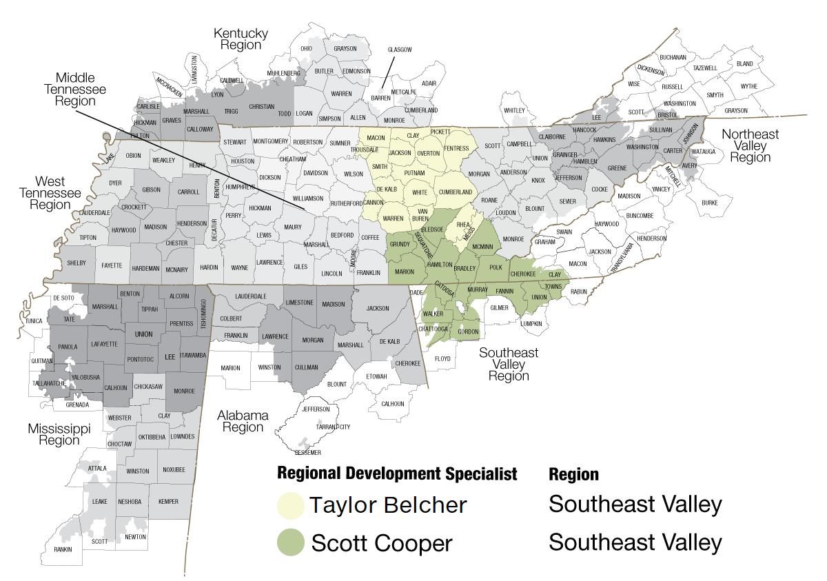 ED-Southeast Valley Map of Southeast region