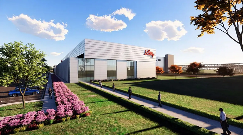 Pharmaceutical company Eli Lilly announced plans to establish a manufacturing facility in Huntsville, Alabama.