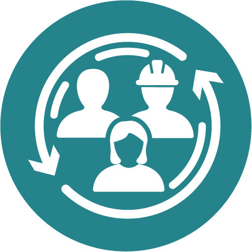 Working together icon