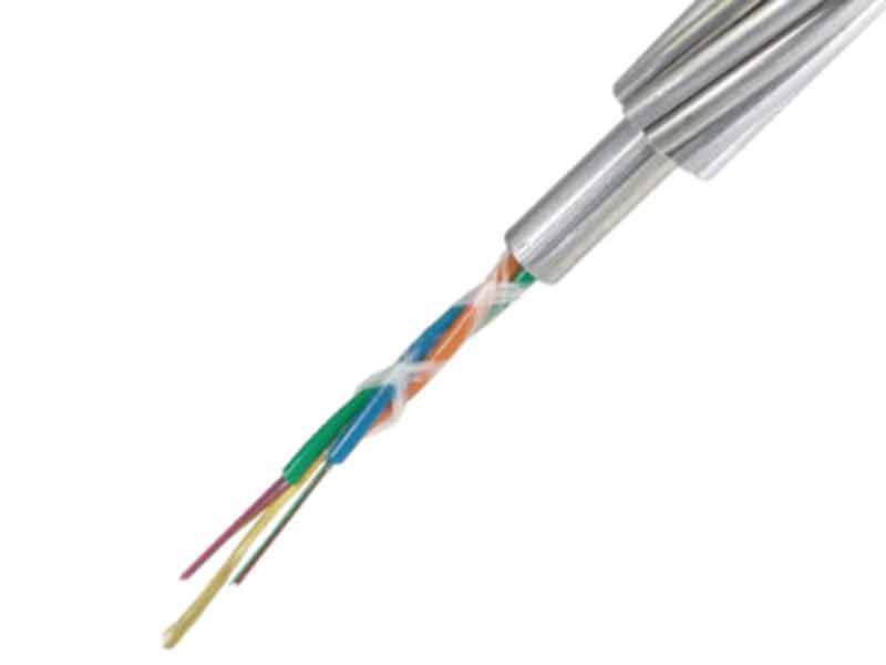 Illustration of close up of fiber optic cable