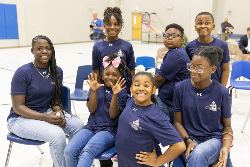 A group of children at the Boys & Girls Club of North Mississippi