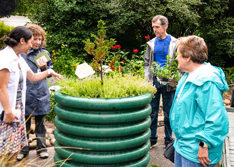 Guests at the pollinator event