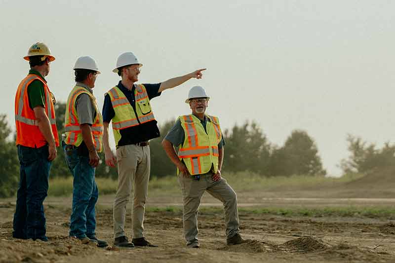 Economic developer Bryant Henley at an industrial site in north Mississippi