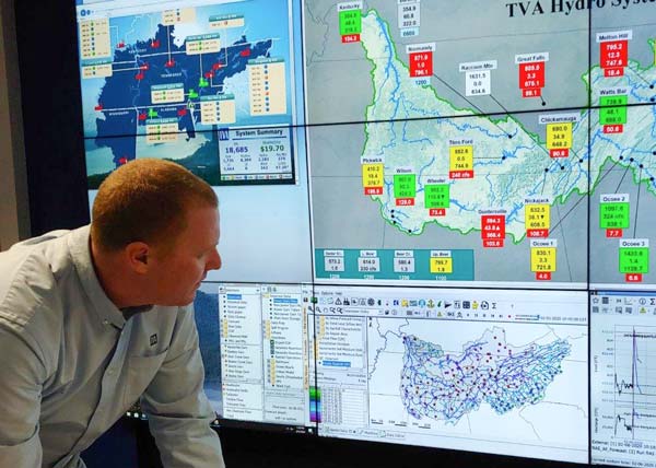 James Everett closely monitoring river elevations