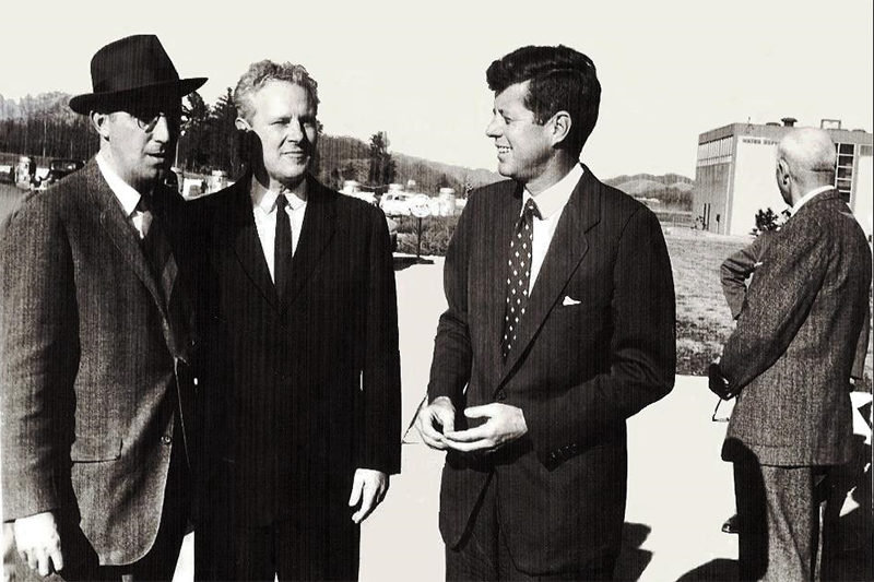 Kennedy visiting Kingston in 1959