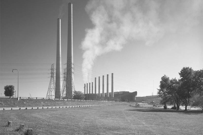 Kingston stacks black and white photo