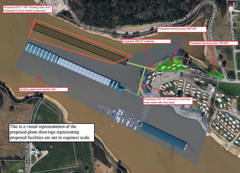 Fall Creek Marina and Campground on Cherokee Reservoir Proposed plans for review