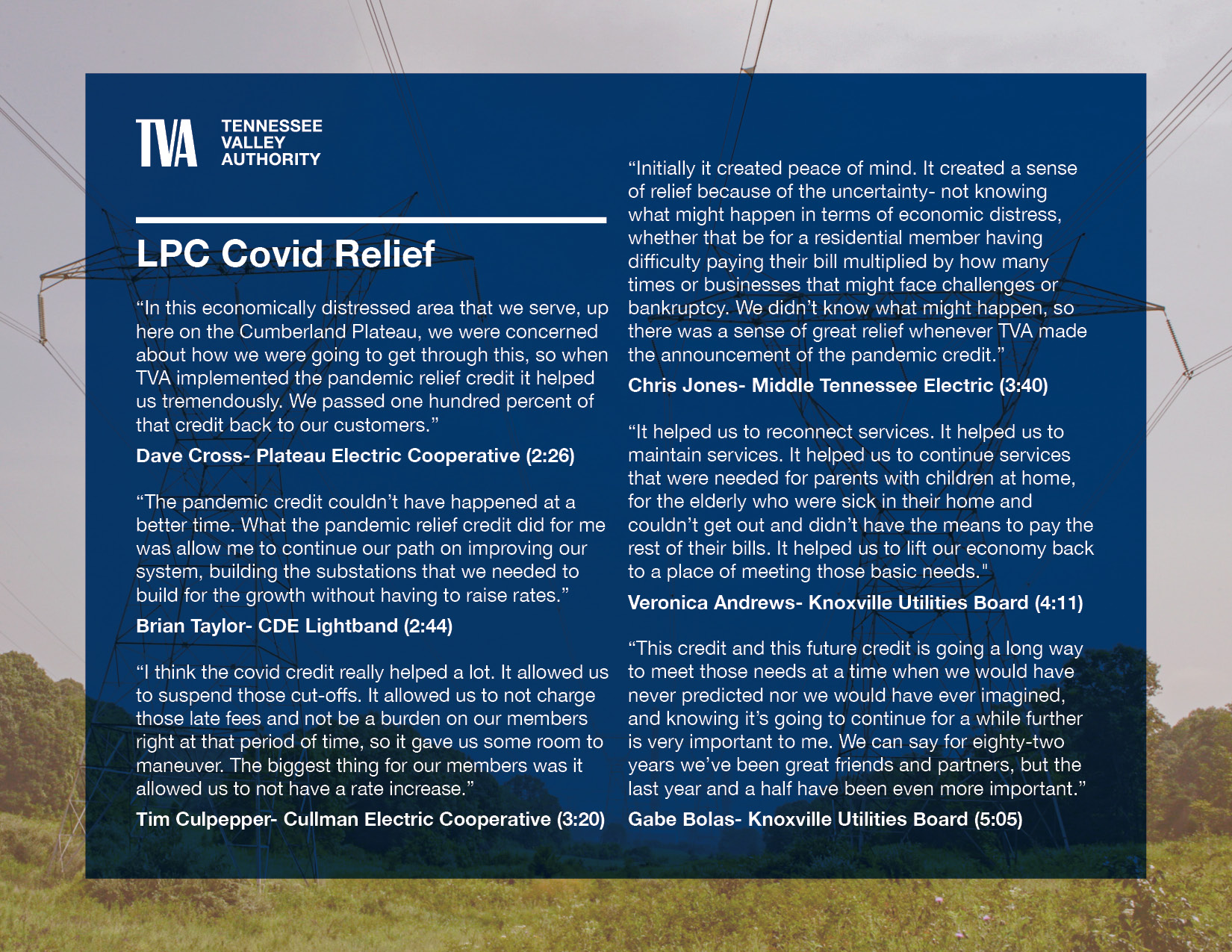 LPC Covid Relief Quotes