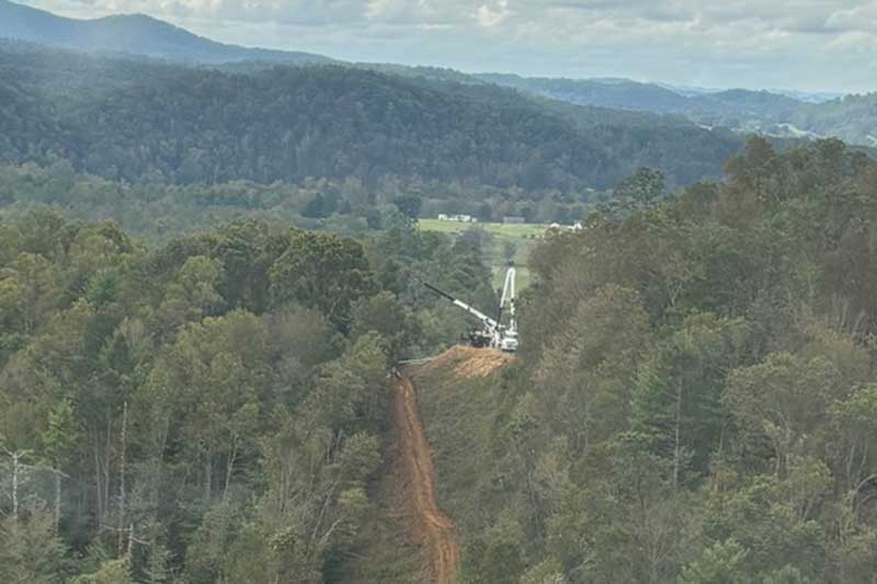 Repairing remote power lines.